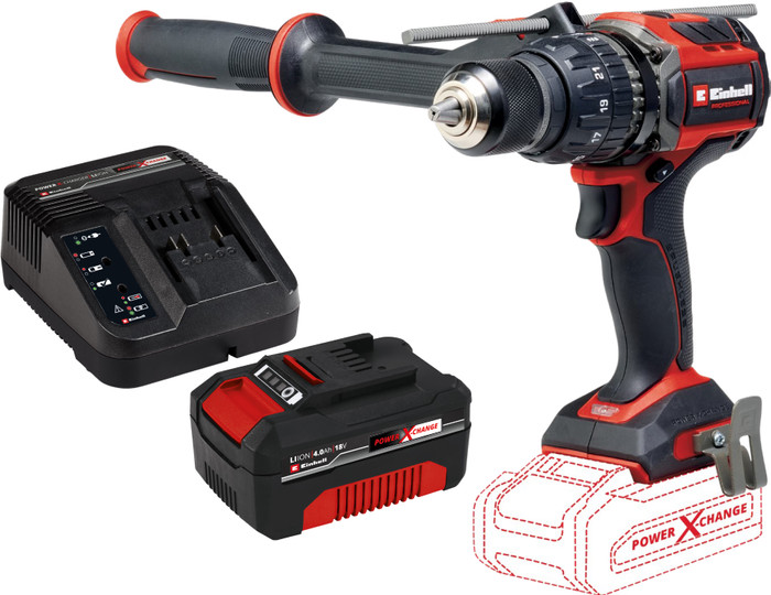 Einhell TP-CD 18/120 Li-i BL Solo + Einhell 18 V/4.0 Ah Starter Kit- Power X-Change Main Image