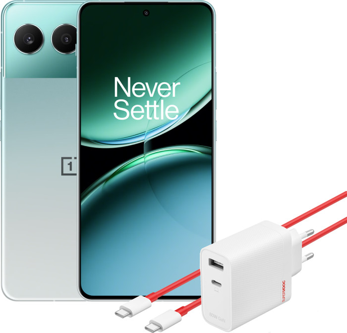OnePlus Nord 4 256 Go Vert 5G + OnePlus Chargeur SuperVOOC 80 W avec 2 Ports Main Image
