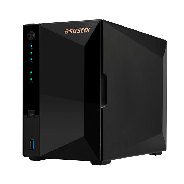 ASUSTOR AS3302T v2 + Seagate IronWolf 4TB right side