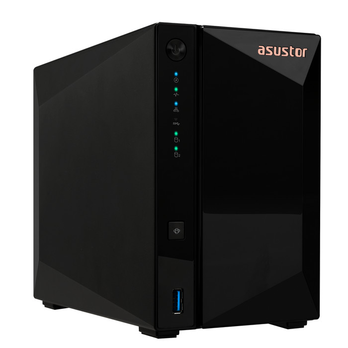 ASUSTOR AS3302T v2 + Seagate IronWolf 4TB left side