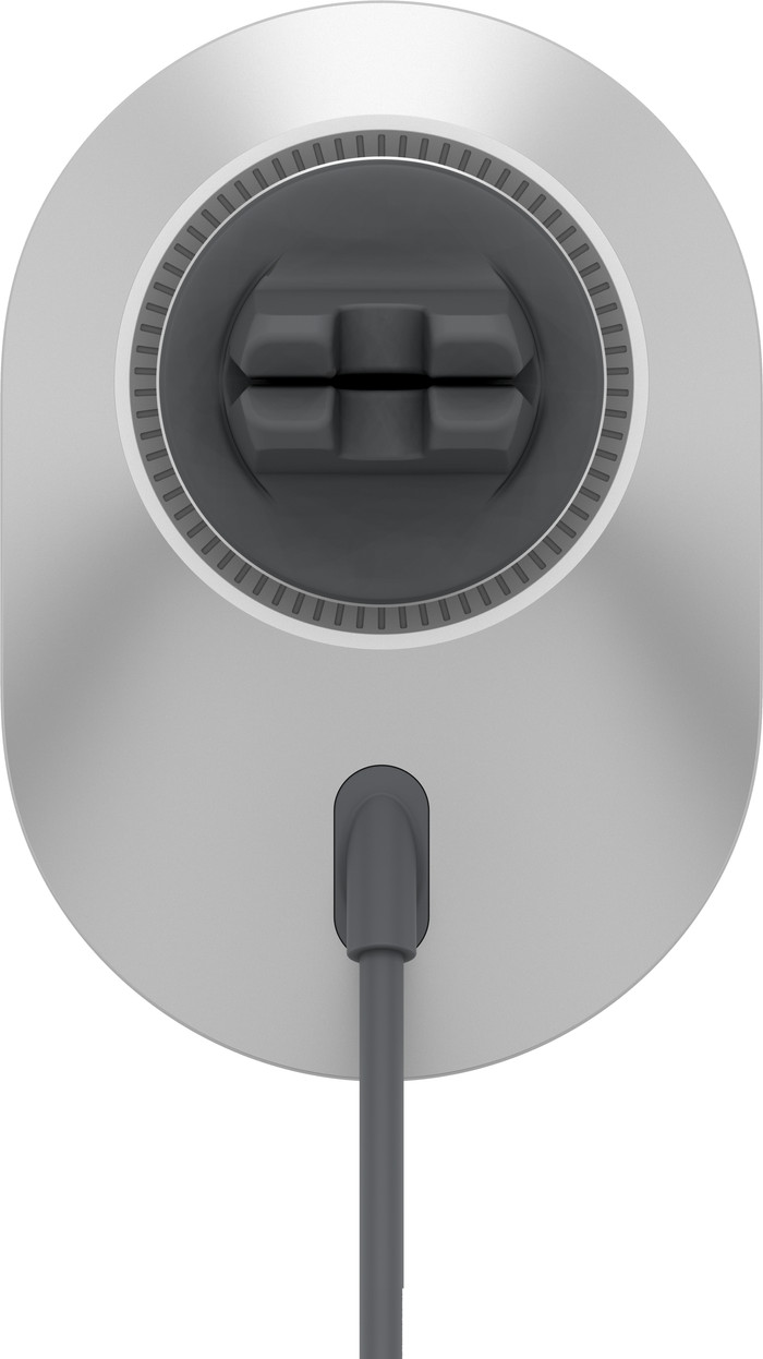 Belkin Support de Téléphone Voiture Grille d'Aération avec Charge MagSafe et Qi2 Argent arrière