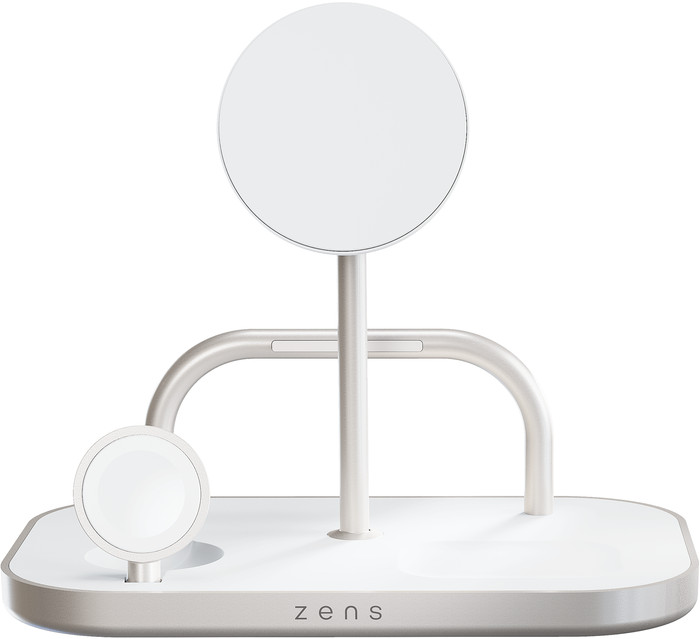 Zens 4-en-1 MagSafe avec Chargeur Sans Fil Qi2 15 W avec Support, Support pour Watch et Support pour iPad Noir avant