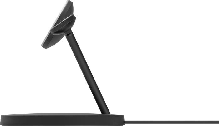 Belkin Boost Charge Pro Chargeur Sans Fil MagSafe et Qi2 3-en-1 15 W avec Support Noir côté droit