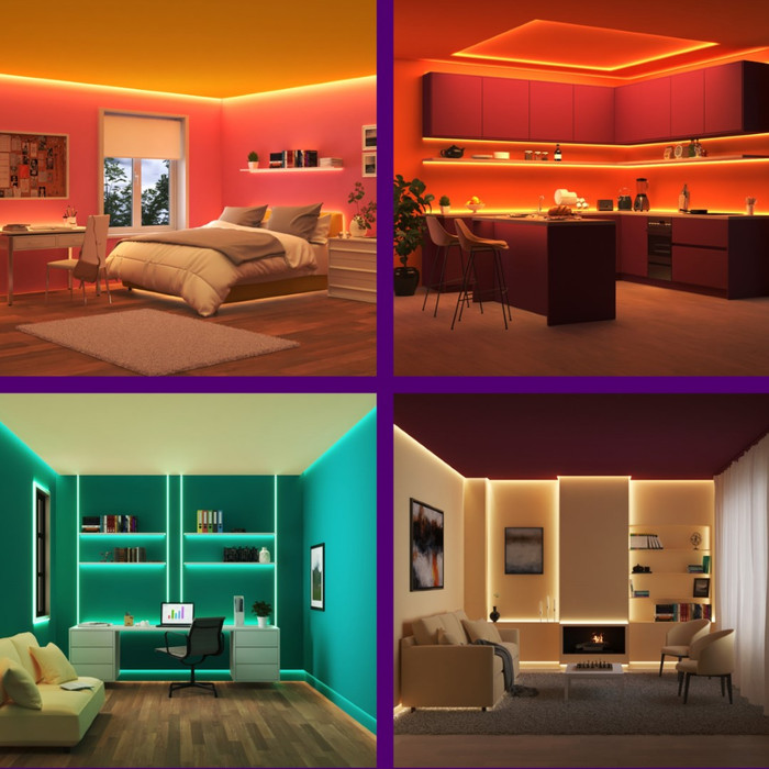 WiZ LED Light Strip - Colored Light - 10m product in use