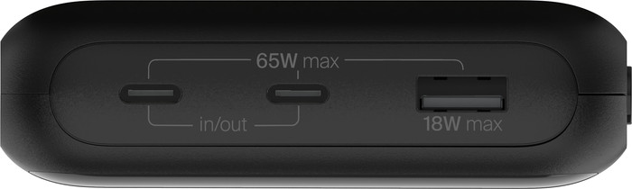 Belkin BoostCharge Pro Batterie Externe pour PC Portables avec Power Delivery 20 000 mAh Noir dessus