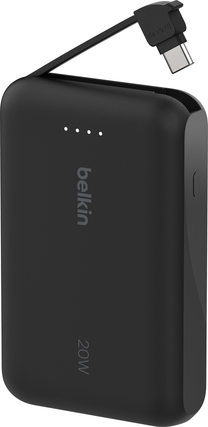 Belkin BoostCharge Batterie Externe avec Power Delivery 10 000 mAh Noir côté droit