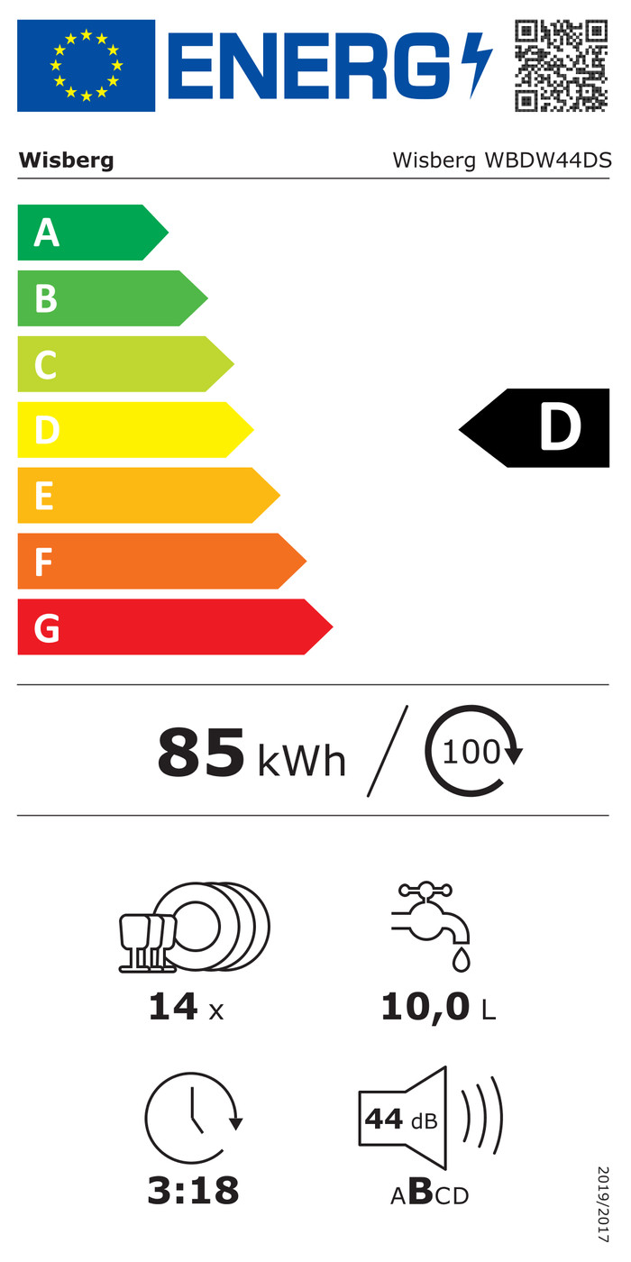Wisberg WBDW44DS energy label