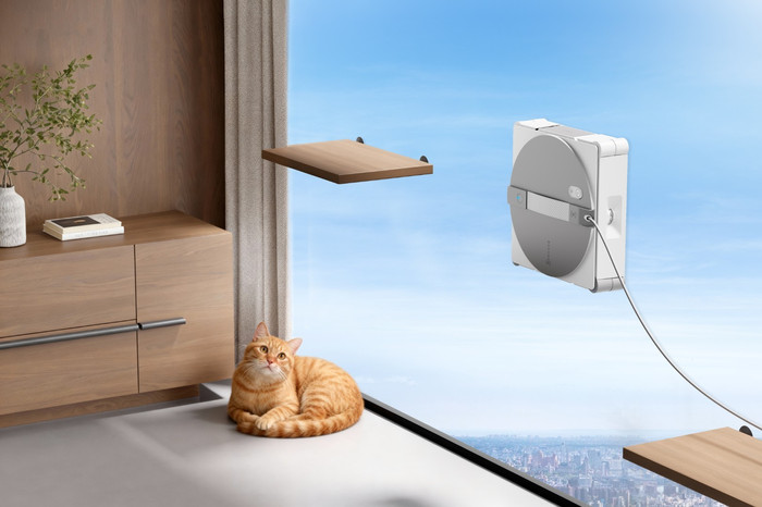 Ecovacs WINBOT W3 OMNI product in gebruik