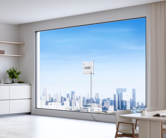 Ecovacs WINBOT mini 2 product in gebruik