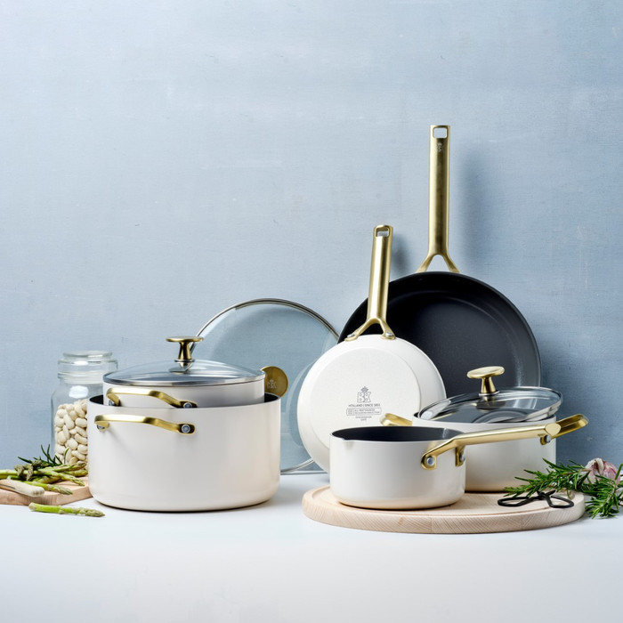 BK Sublime Poêle Paysanne 28 cm Crème détail