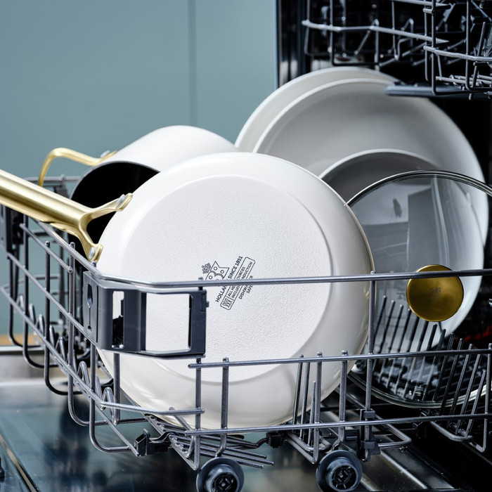 BK Sublime Poêle Paysanne 28 cm Crème produit à l'usage