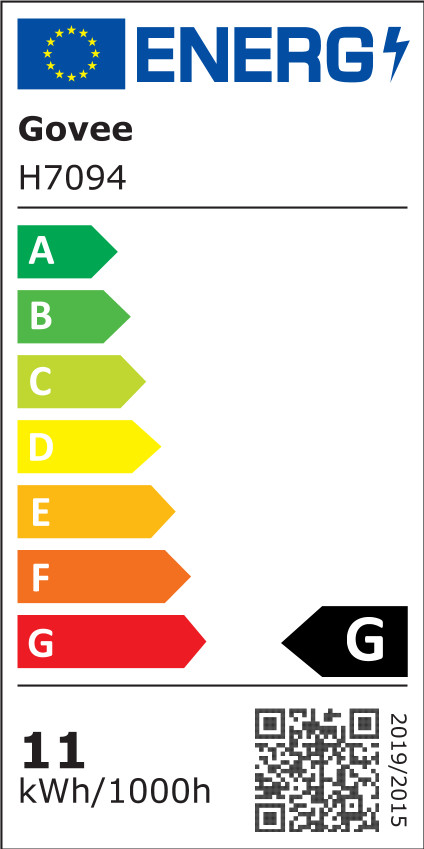 Govee Outdoor Spotlights Duo Pack energy label