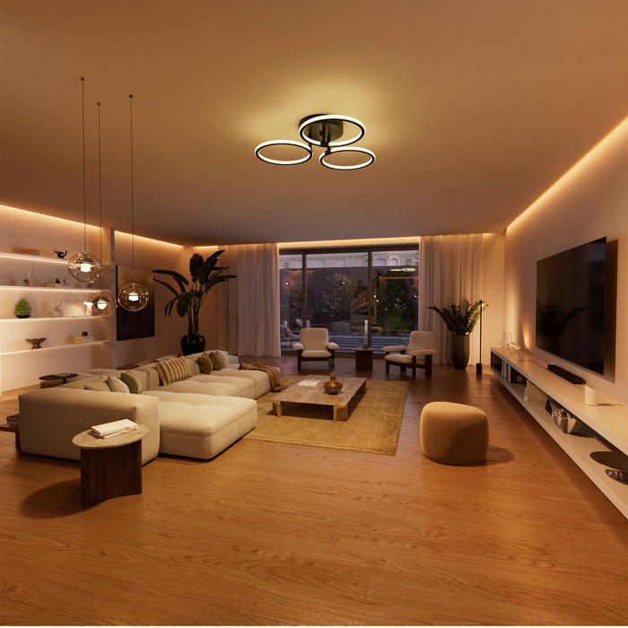 Philips Hue Bedrade Wandschakelaarmodule voor Niet Slimme Lampen 1 Kanaal product in gebruik