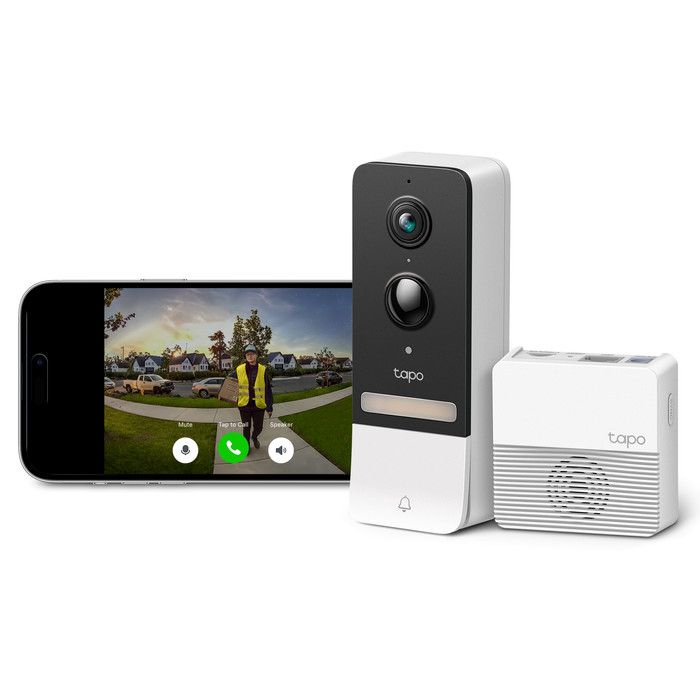 TP-Link Tapo Smart Battery Video Doorbell D230S1 combined product