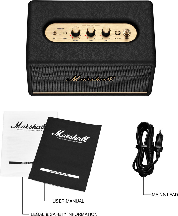 Marshall Acton III BT Zwart product in gebruik