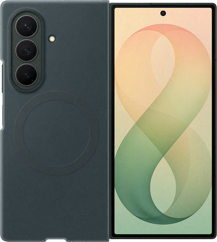 Samsung Galaxy Z Fold 8 Ultra Silicone Back Cover with Magnet Green Main Image