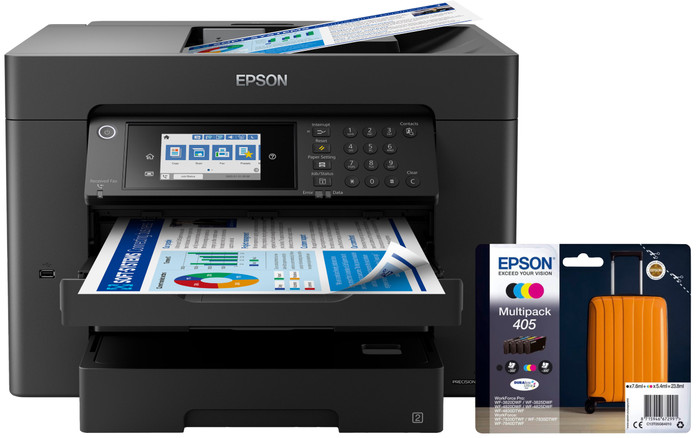 Epson WorkForce WF-7840DTWF + 1 Set de Cartouches Supplémentaire Main Image