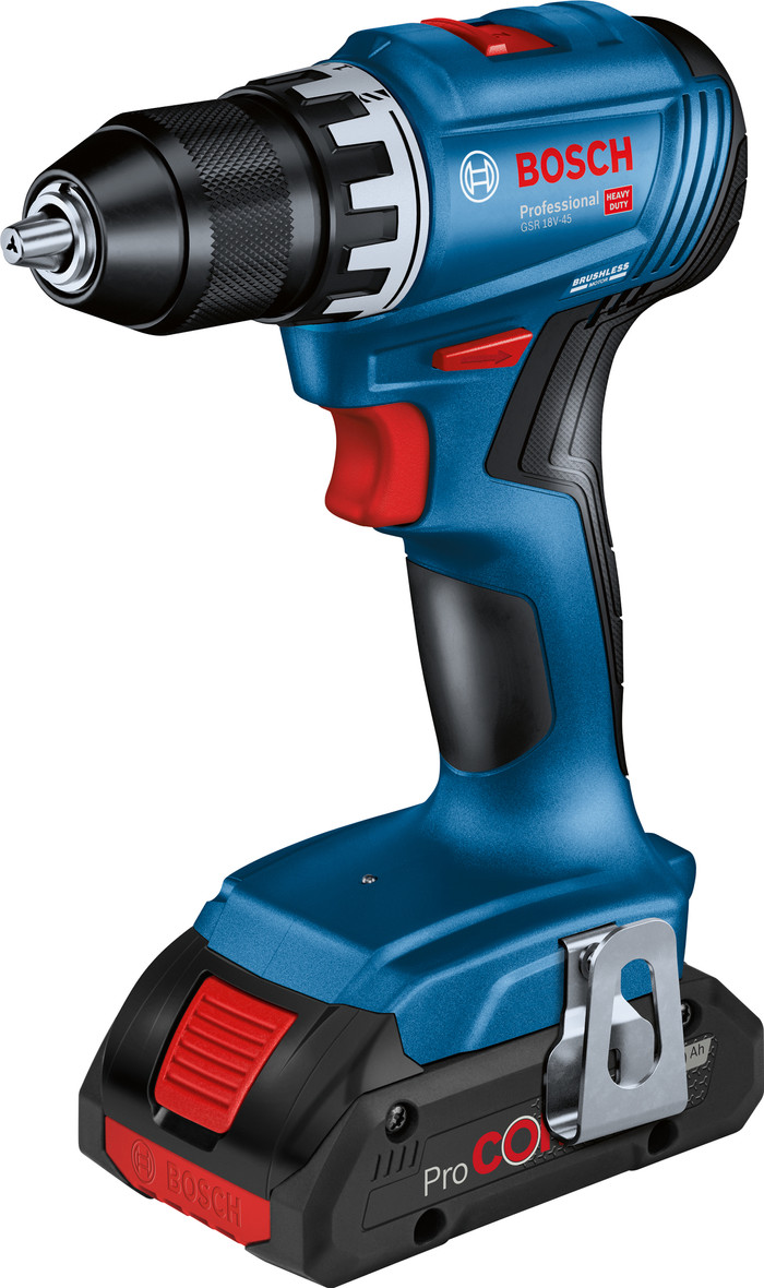 Bosch Professional GSR 18V-45 (without battery) left side