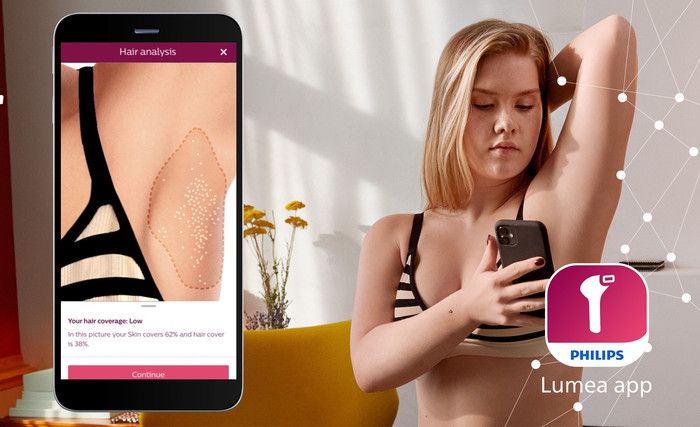 Philips Lumea IPL 9900 Series BRI951/01 product in gebruik