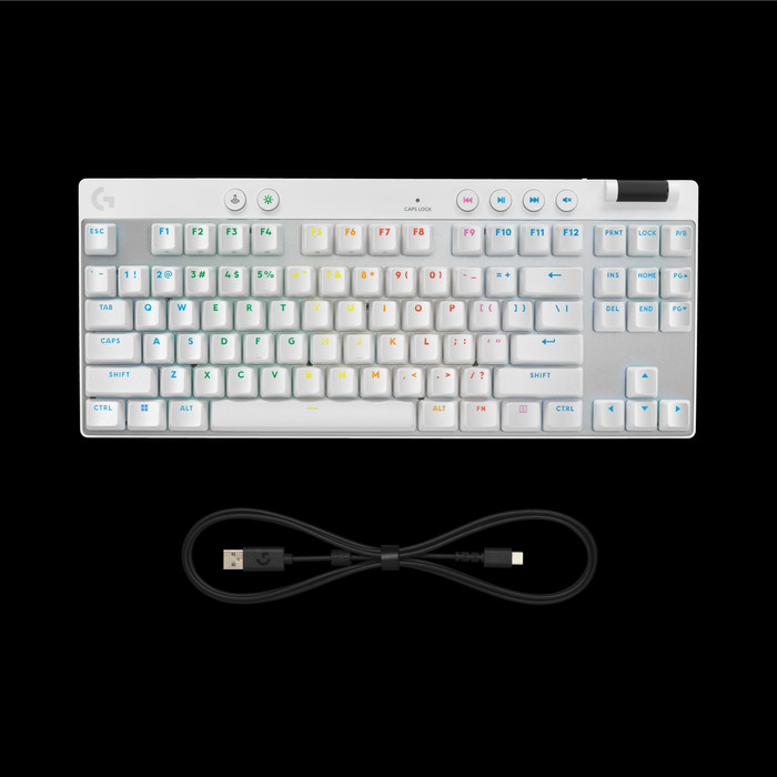 Logitech G Pro X TKL Rapid Gaming Keyboard White AZERTY visual supplier
