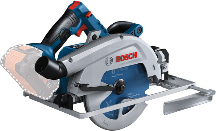 Bosch Professional GKS 18V-68 GC 8,0 Ah ProCORE Accu Starterspakket linkerkant