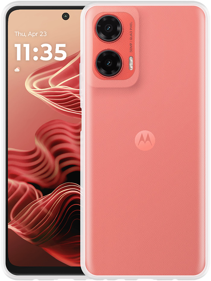 Just in Case Soft Design Motorola Moto G35 Back Cover Transparent avant