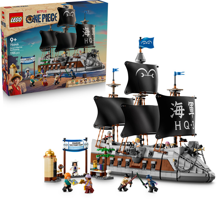 LEGO One Piece Het slagschip van Garp 75646 rechterkant