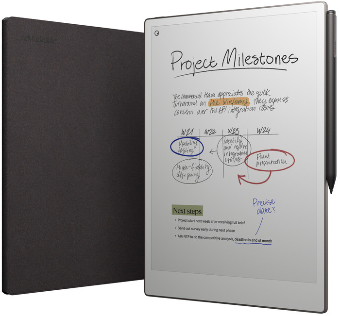 reMarkable Paper Pro avec Book Case Basalt visuel fournisseur