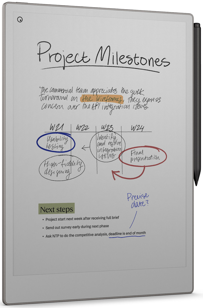 reMarkable Paper Pro avant