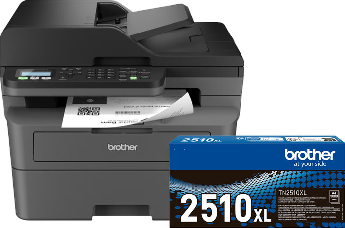 Brother MFC-L2800DW + 1 extra black XL toner cartridge Main Image