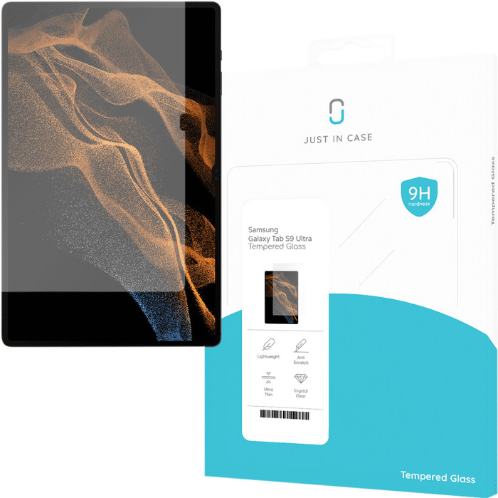 Just in Case Samsung Galaxy Tab S9 Ultra Protège-écran Verre Main Image