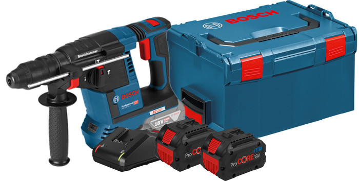 Bosch Professional GBH 18 V-26 F Batterie 8,0 Ah ProCORE (2x) Kit de Démarrage Main Image