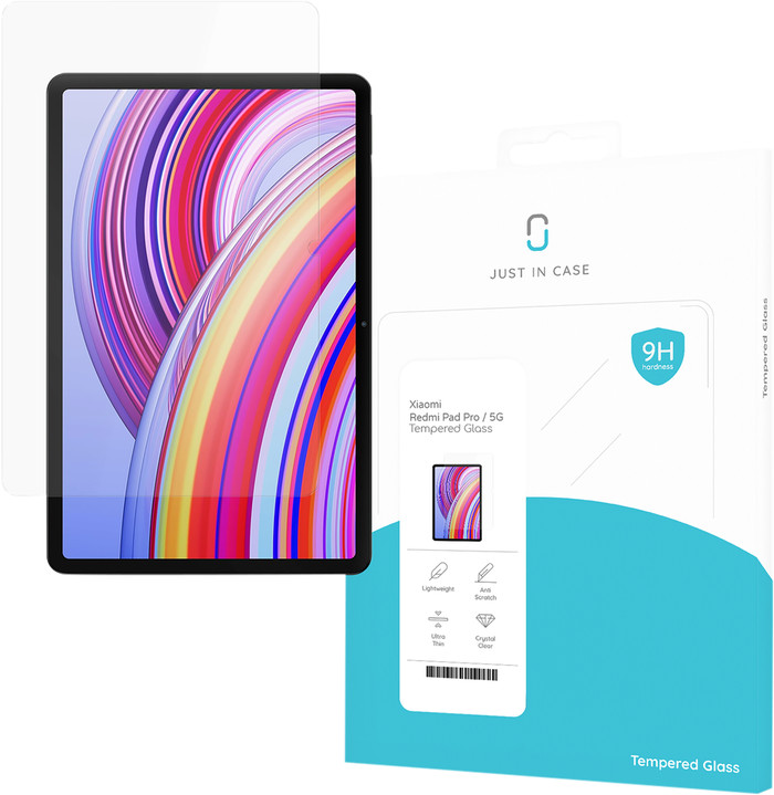 Just in Case Xiaomi Redmi Pad Pro/Pad Pro 5G Screen Protector Glass front