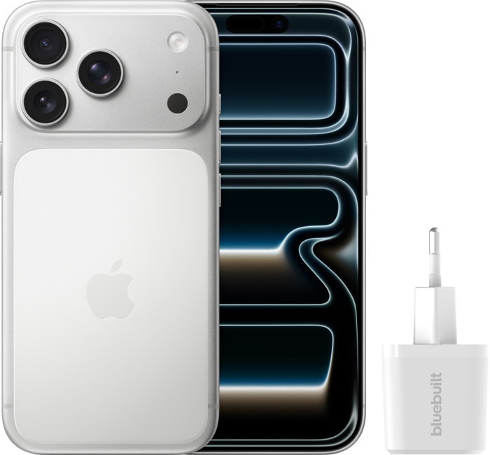 Apple iPhone 17 Pro 256GB Zilver + Snellader Main Image