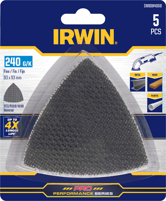 Irwin Schuurgaas Delta 93x93 mm K240 (5x) verpakking