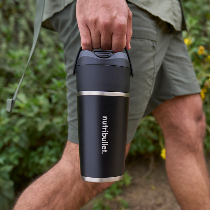 nutribullet Flip Stainless Steel Black product in gebruik