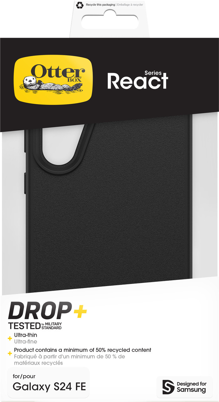 Otterbox React Samsung Galaxy S24 FE Back Cover Noir emballage