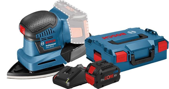Bosch Professional GSS 18V-10 Batterie ProCORE 8,0 Ah Kit de Démarrage Main Image