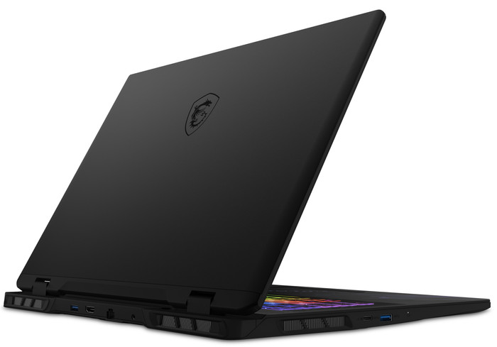 MSI Pulse 17 AI C1VFKG-082BE achterkant