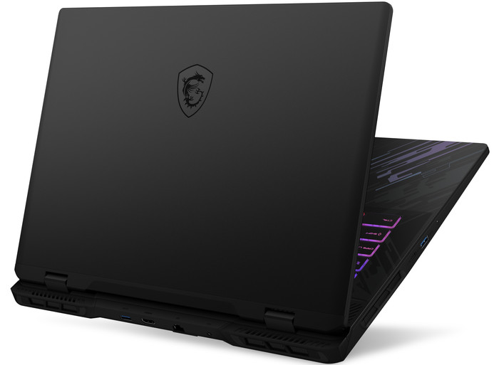 MSI Pulse 17 AI C1VFKG-082BE achterkant