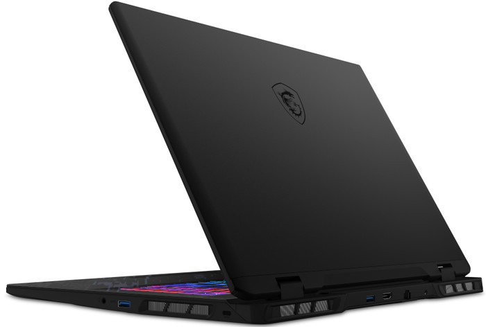 MSI Pulse 17 AI C1VFKG-082BE achterkant