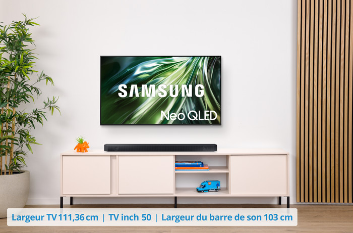 Samsung Neo QLED 4K 55QN86D (2024) + Samsung HW-Q600C (2023) visuel Coolblue 1