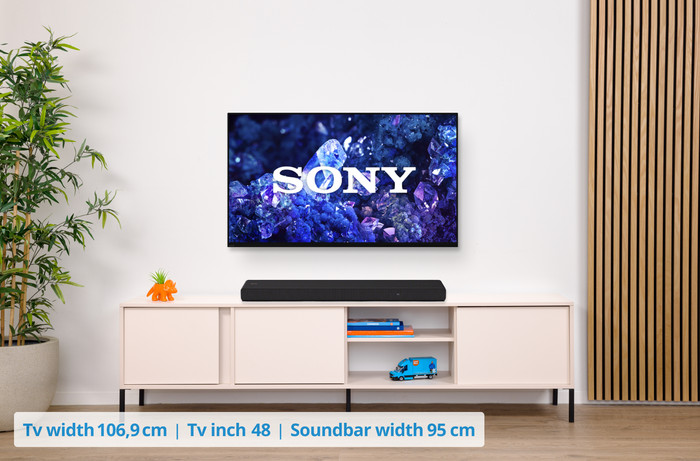 Sony XR-55A80L (2023) + Sony HT-A3000 visual Coolblue 1