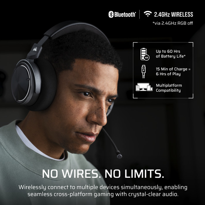 Corsair Virtuoso Max Wireless Zwart visual leverancier