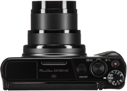 Canon PowerShot SX740HS Lite Zwart bovenkant