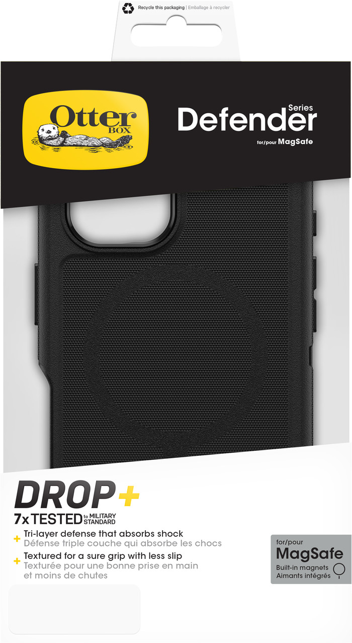 Otterbox Defender Apple iPhone 16 Back Cover Noir emballage