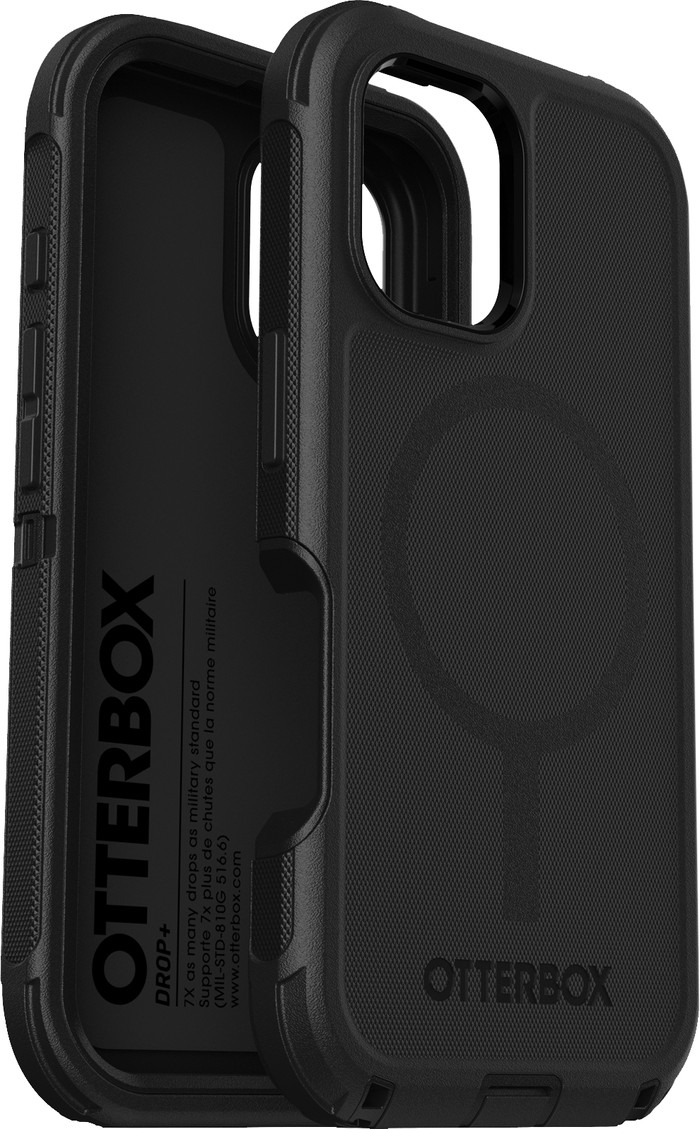 Otterbox Defender Apple iPhone 16 Back Cover Noir côté gauche