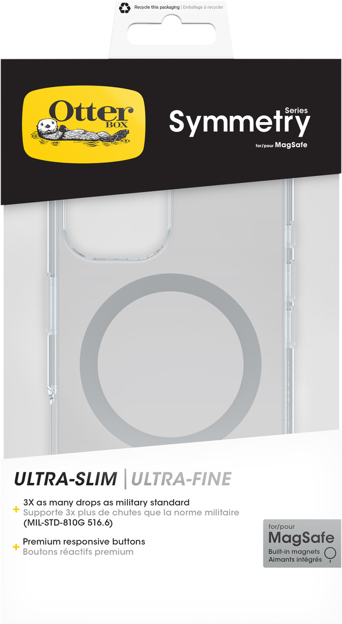 Otterbox Symmetry Apple iPhone 16 Back Cover met MagSafe Magneet Transparant verpakking