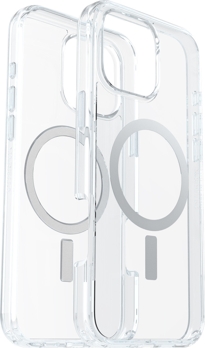 Otterbox Symmetry Apple iPhone 16 Pro Max Back Cover avec Aimant MagSafe Transparent côté gauche