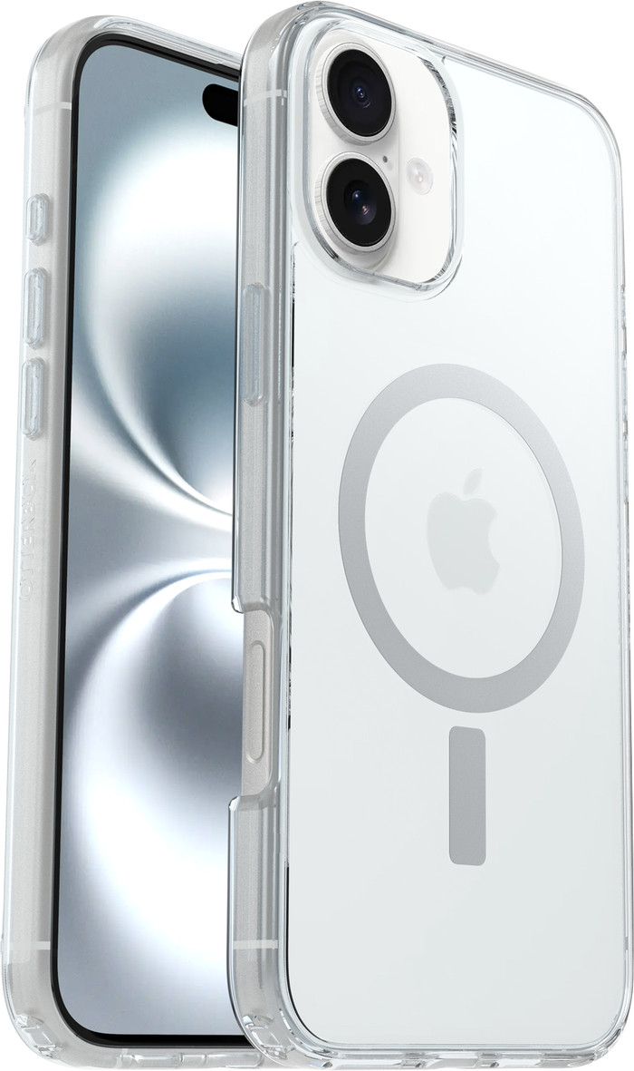 Otterbox Symmetry Apple iPhone 16 Plus Back Cover avec Aimant MagSafe Transparent côté droit